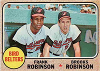 1968 Topps Baseball  Card #530  Bird Belters (Robinson)