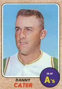 1968 Topps Baseball  Card #535  Danny Cater