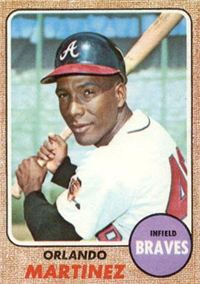 1968 Topps Baseball  Card #578  Orlando Martinez