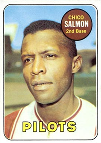 1969 Topps Baseball  Card #62  Chico Salmon