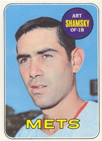 1969 Topps Baseball  Card #221  Art Shamsky