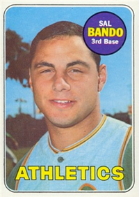 1969 Topps Baseball  Card #371  Sal Bando