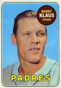 1969 Topps Baseball  Card #387  Bobby Klaus