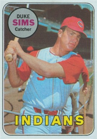 1969 Topps Baseball  Card #414  Duke Sims
