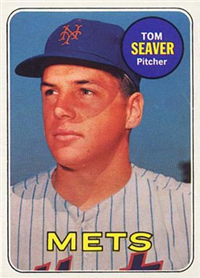 1969 Topps Baseball  Card #480  Tom Seaver (Hall of Fame)