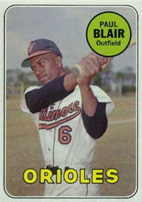 1969 Topps Baseball  Card #506  Paul Blair