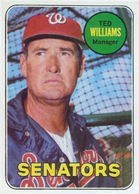 1969 Topps Baseball  Card #650  Ted Williams (Hall of Fame)