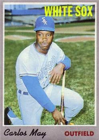 1970 Topps Baseball  Card #18  Carlos May