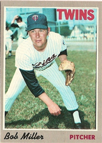 1970 Topps Baseball  Card #47  Bob Miller