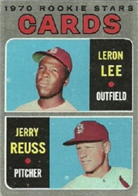 1970 Topps Baseball  Card #96  Cards Rookies (Leron Lee), (Jerry Reuss)