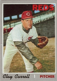 1970 Topps Baseball  Card #133  Clay Carroll