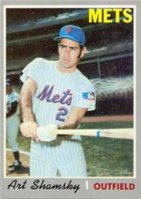 1970 Topps Baseball  Card #137  Art Shamsky