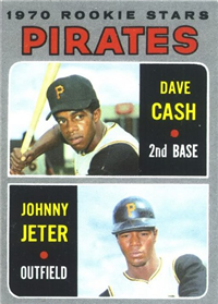 1970 Topps Baseball  Card #141  Pirates Rookies (Dave Cash, Johnny Jeter)