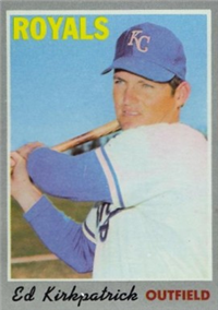 1970 Topps Baseball  Card #165  Ed Kirkpatrick