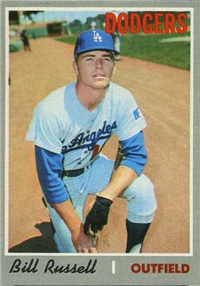 1970 Topps Baseball  Card #304  Bill Russell (Rookie)