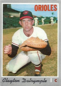 1970 Topps Baseball  Card #319  Clayton Dalrymple