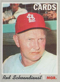 1970 Topps Baseball  Card #346  Red Schoendienst