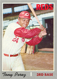 1970 Topps Baseball  Card #380  Tony Perez (Hall of Fame)
