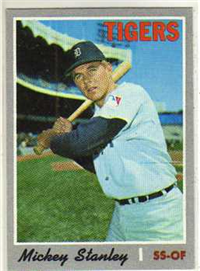 1970 Topps Baseball  Card #383  Mickey Stanley