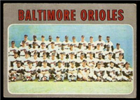1970 Topps Baseball  Card #387  Baltimore Orioles team