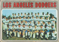 1970 Topps Baseball  Card #411  Los Angeles Dodgers team