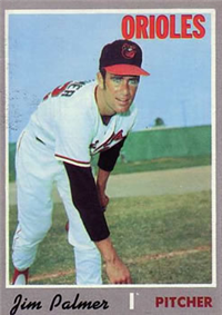 1970 Topps Baseball  Card #449  Jim Palmer (Hall of Fame)