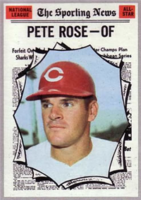 1970 Topps Baseball  Card #458  Pete Rose All-Star