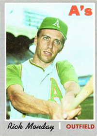 1970 Topps Baseball  Card #547  Rick Monday