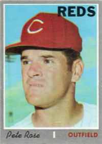 1970 Topps Baseball  Card #580  Pete Rose