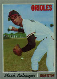 1970 Topps Baseball  Card #615  Mark Belanger