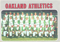 1970 Topps Baseball  Card #631  Oakland Athletics Team