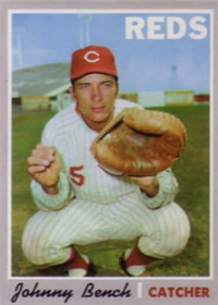1970 Topps Baseball  Card #660  Johnny Bench (Hall of Fame)