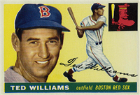 1955 Topps Baseball  Card #2  Ted Williams (Hall of Fame)