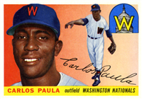 1955 Topps Baseball  Card #97  Carlos Paula