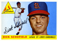 1955 Topps Baseball  Card #143  Dick Schofield