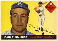 1955 Topps Baseball  Card #210  Duke Snider (Hall of Fame)