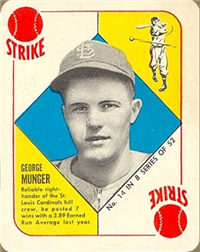 1951 Topps Blue Backs Baseball Card  #14  George Munger