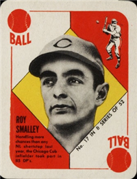 1951 Topps Blue Backs Baseball Card  #17  Roy Smalley