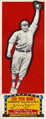 1951 Topps Connie Mack's All-Stars Baseball Card  #11  Honus Wagner  (Hall of Fame)