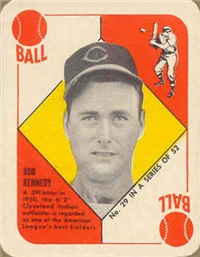 1951 Topps Red Backs Baseball Card  #29  Bob Kennedy