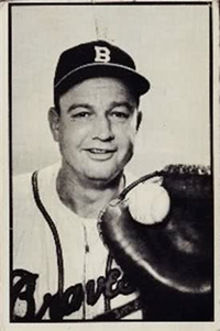 1953 Bowman Black and White Baseball Card  #30  Walker Cooper