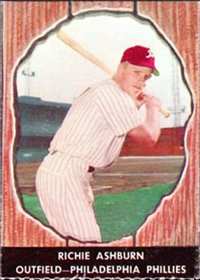 1958 Hires Root Beer Baseball Card  #10  Richie Ashburn  (Hall of Fame)