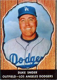 1958 Hires Root Beer Baseball Card  #61  Duke Snider  (Short Print)  (Hall of Fame)