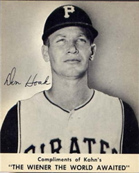 1959 Kahn's Wieners Baseball Card  #15  Don Hoak