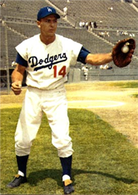 1959 Morrell Meats Dodgers Baseball  Card   Gil Hodges