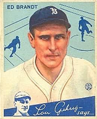 (R320)  1934 Goudey Big League Baseball Card  #5  Ed Brandt