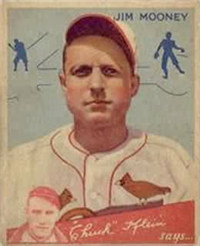 (R320)  1934 Goudey Big League Baseball Card  #83  Jim Mooney