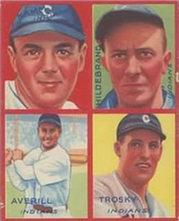 (R321)  1935 Goudey Big League Puzzle   Baseball Card   Averill  (Hall of Fame), etc.