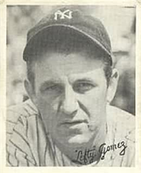 (R322)  1936 Goudey Big League  Baseball Card  #14  Lefty Gomez  (Hall of Fame)