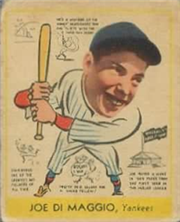 (R323)  1938 Goudey Big League Heads Up  Baseball Card  #274  Joe DiMaggio  (Hall of Fame)